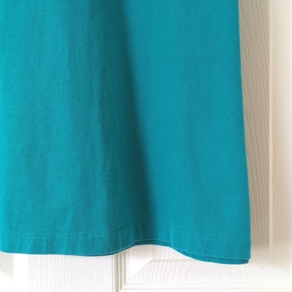 Hanes 90's Vintage Up North Michigan Graphic Short Sleeve Crewneck T-shirt Teal - Picture 7 of 9